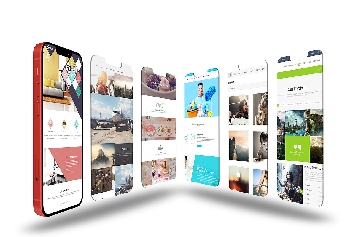 ALL 3D iPHONE MOCK-UP BUNDLE VOL-1, an iPhone Mockup by Graphicsworld125 (Photo 45 of 62)