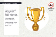 Award Icons: Trophy, Medal & Diploma, an Object Illustration by insemar (Thumbnail 2 of 4)