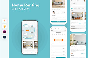 Home Renting Mobile App UI Kit