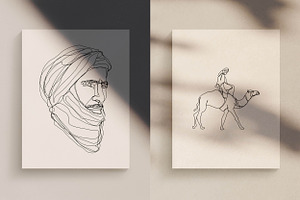 Wisemen Line Drawings