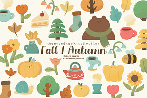 Fall / Autumn Cartoon Clipart