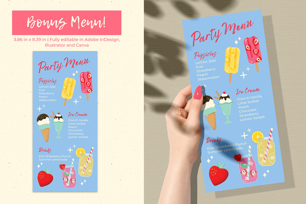 Summer Sweets Clipart & Patterns, a Food Illustration by The Audacious Brush (Photo 11 of 11)