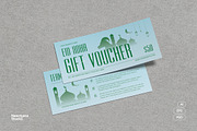 Blue Green Eid Al Adha Voucher, a Card Template by Neermana (Thumbnail 1 of 4)