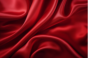 Vibrant Red silk background, an Abstract Photo by Ylivdesign