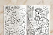 Magical Princess Coloring Book Vol41, a Person Illustration by ikarifq shop (Thumbnail 4 of 7)