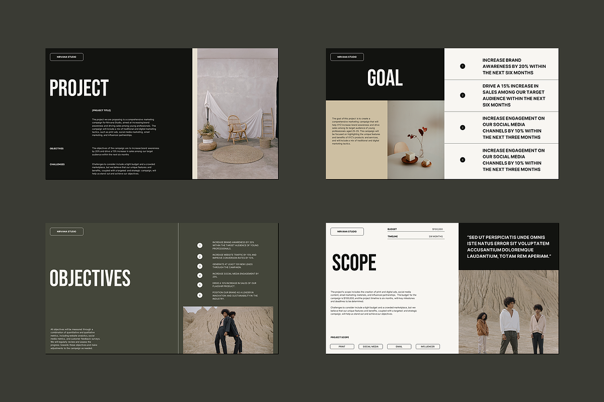 Nirvana Creative Brief - Power Point, a Presentation Template by Sixtemp (Photo 5 of 7)