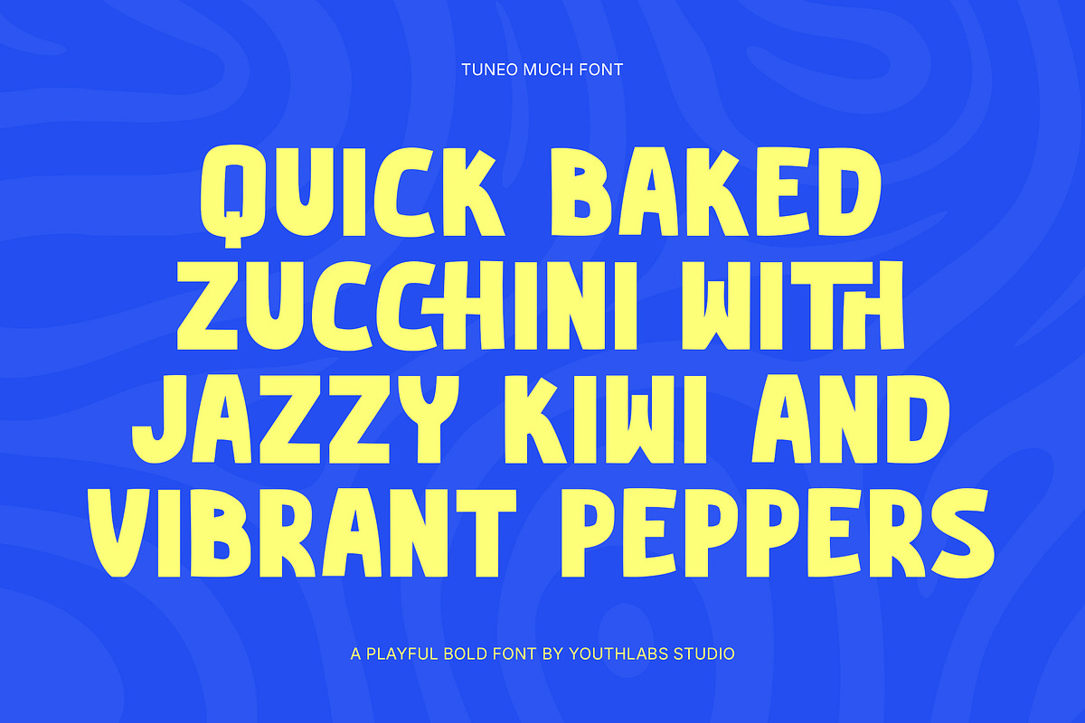 Tuneo Munch – Playful Bold Font, a Sans Serif Font by Youthlabs Studio (Photo 2 of 12)