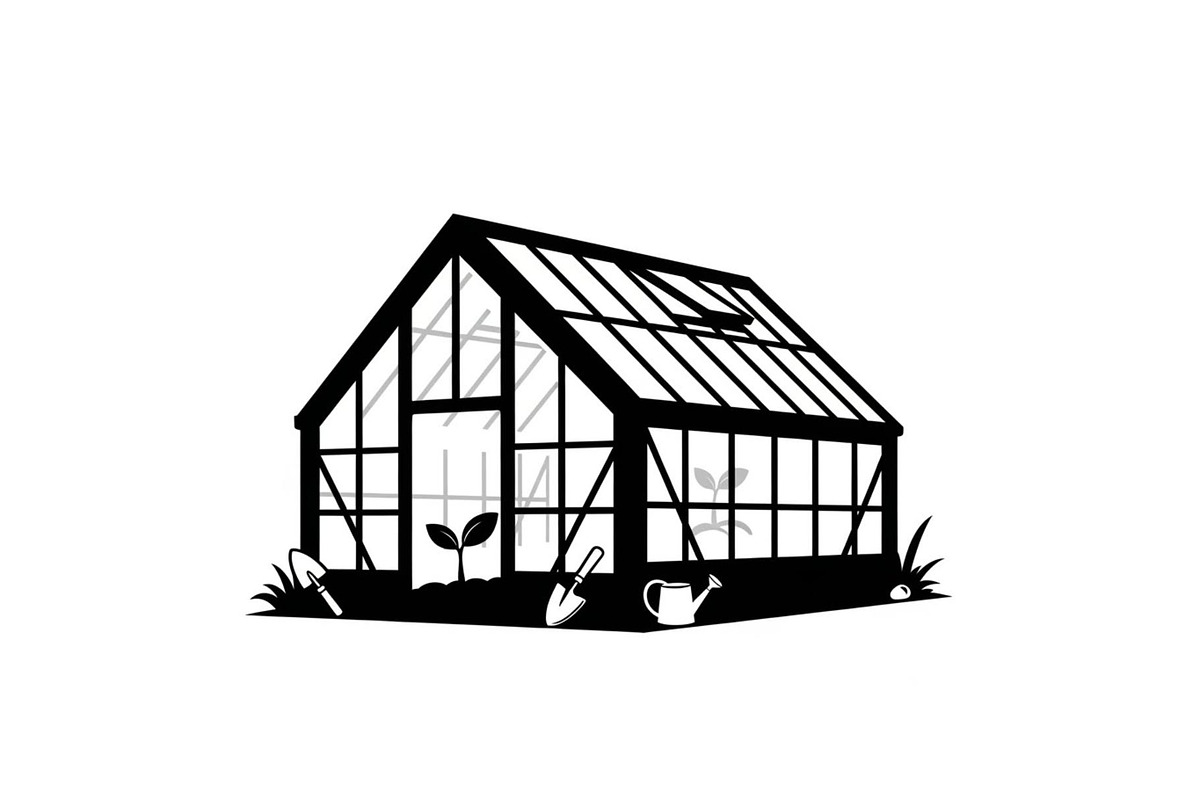 Greenhouse Growth Silhouettes, an Illustration by hafijul (Photo 8 of 14)