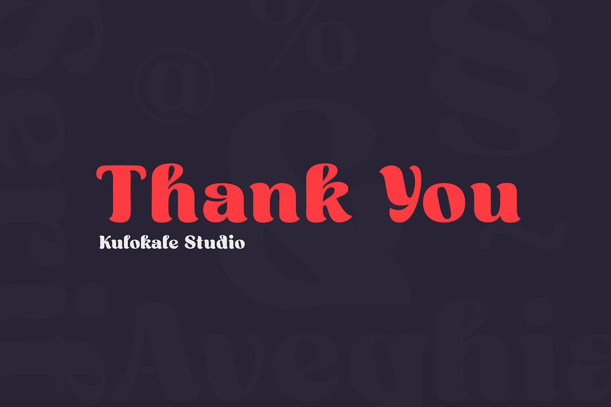 Aveghia Display Serif Font, a Sans Serif Font by Kulokale (Photo 10 of 10)