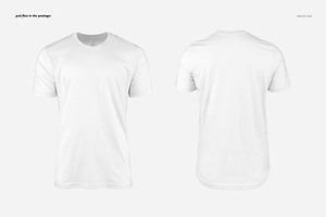 Men T-shirt Mockup Set