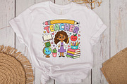 Back to School Teacher Sublimation, a Seasonal Illustration by DreamPrint404 (Thumbnail 4 of 6)