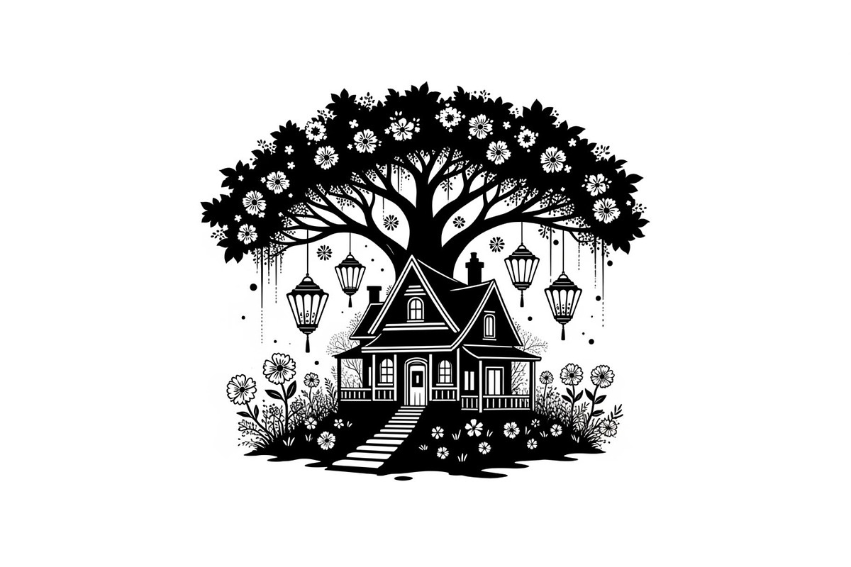 Tree House Silhouette SVG Bundle, an Illustration by jahid234 (Photo 14 of 31)