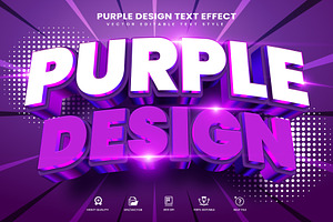 Purple Theme Editable Text Effect