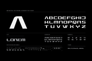 MBF Mechania - futuristic bold font, a Sans Serif Font by MoonBandit (Thumbnail 3 of 5)