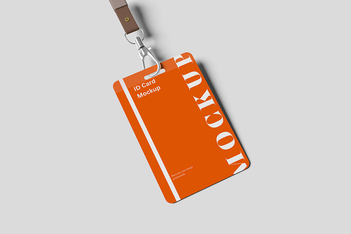 ID Card Mockup, an Advertising Mockup by Getdesign (Photo 3 of 5)