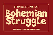 Bohemian Struggle, a Handwritten Font by Struggle Studio (Thumbnail 1 of 10)