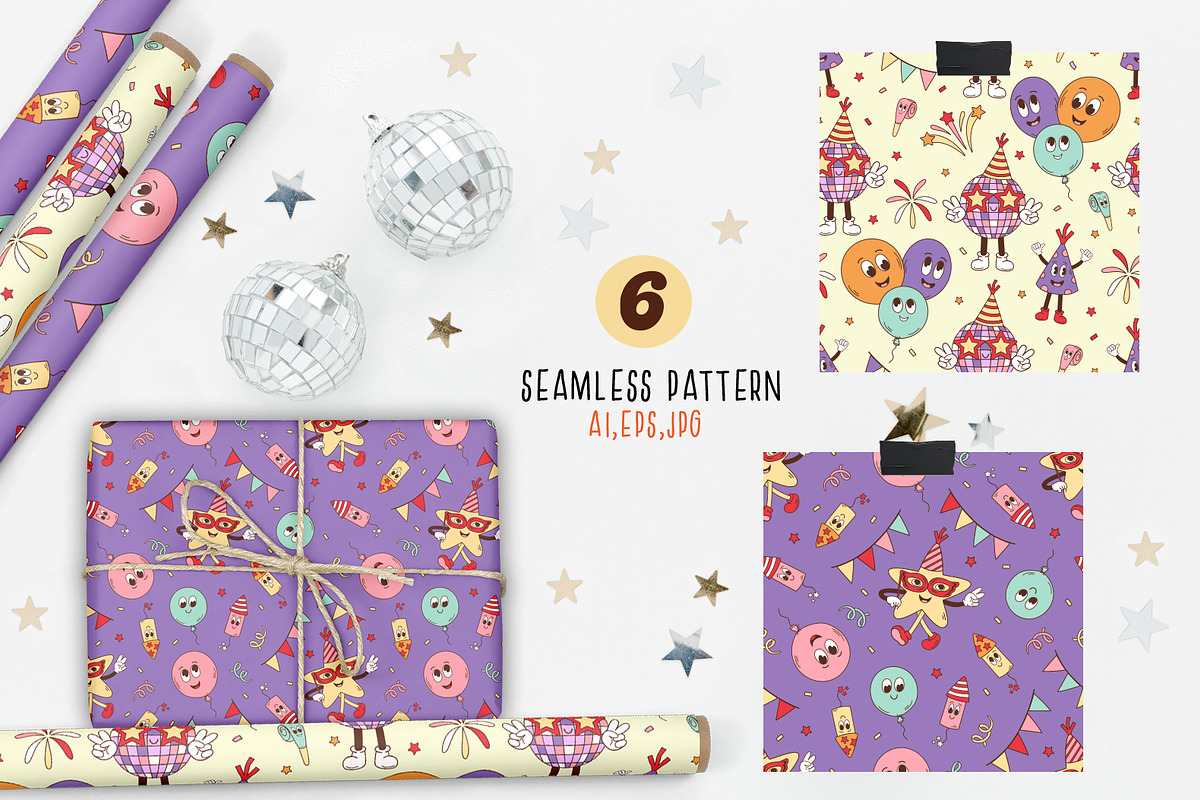 Groovy New Year collection, an Object Graphic by NataKa (Photo 4 of 9)