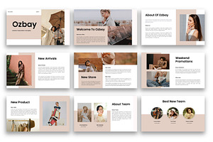 Ozbay – Fashion Google Slide, a Presentation Template by kreatifreya