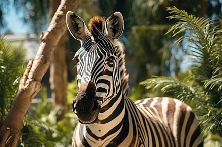 Young zebra in the zoo, an Animal Photo by AlyaAnd