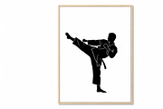 Dynamic martial arts kick silhouette, a Graphic by Amazin_art (Thumbnail 34 of 36)