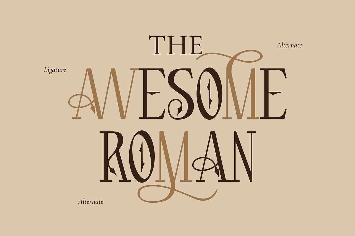 Depawson - Decorative Roman Style, a Serif Font by Imoodev (Photo 2 of 5)