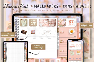Elegant Lady iPad and iPhone Theme, a Background Graphic by BeeRubby