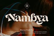 Nambya - Sharp Serif Typeface, a Serif Font by Dharmas Foundry (Thumbnail 1 of 15)