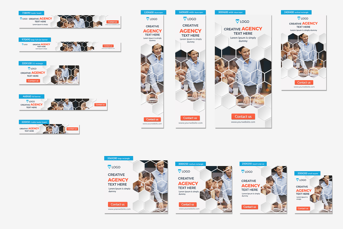 Multipurpose Banners, a Social Media Template by Kalash