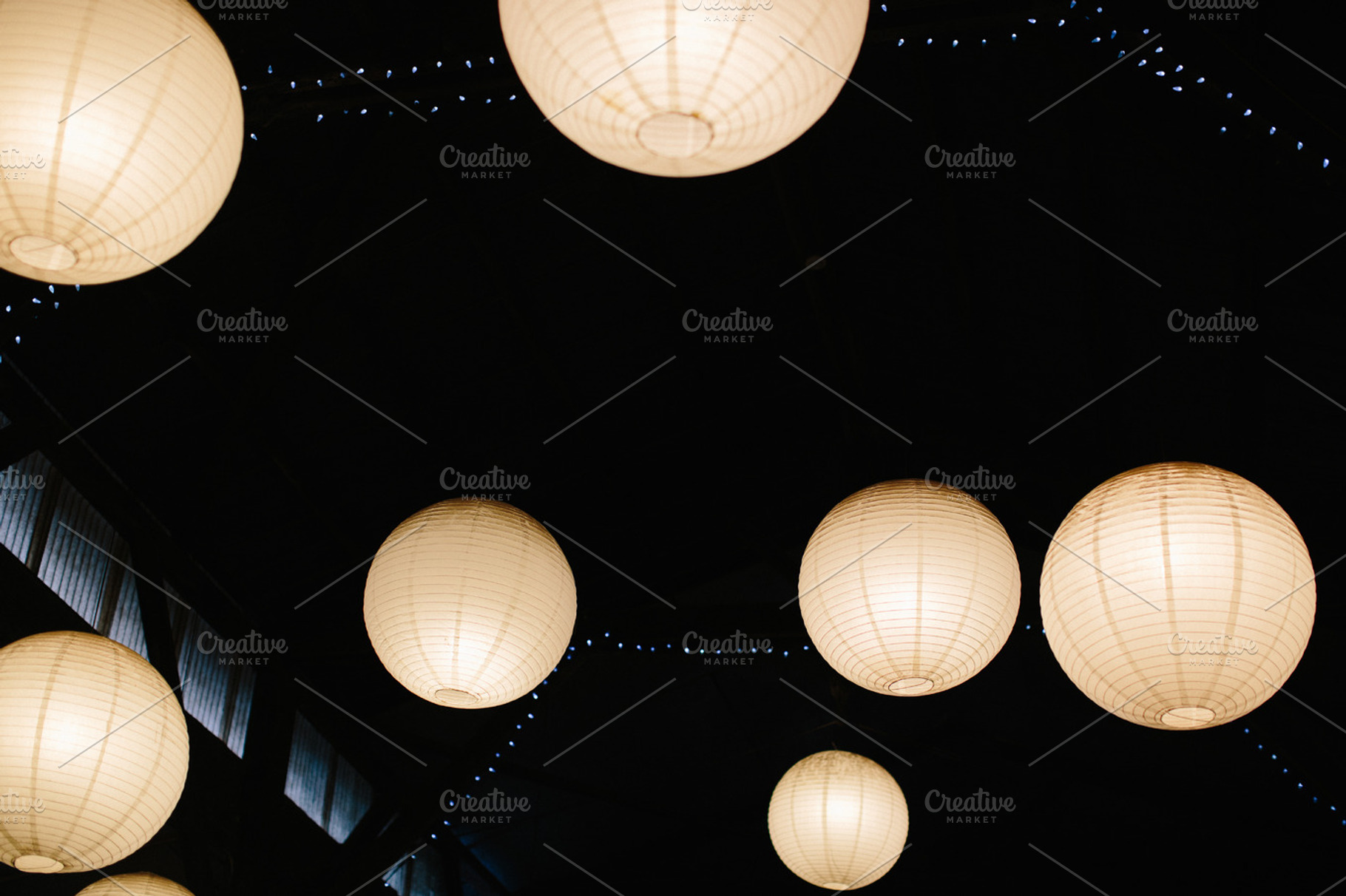 Lanterns stock photo