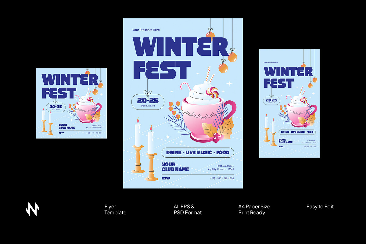 Winter Festival Flyer, a Flyer Template by Neermana (Photo 1 of 4)