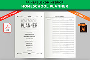 KDP Complex Homeschool Planner, an Education Illustration by PublishingHelper (Thumbnail 1 of 4)