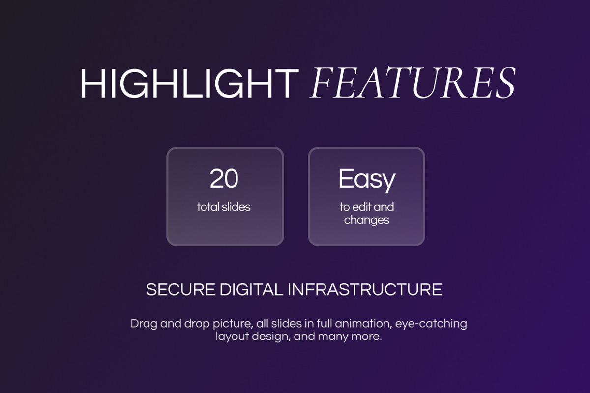 Secure Digital Infrastructure, a Presentation Template by Loin Studio (Photo 2 of 4)