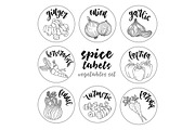 Spices and herbs labels set, a Decorative Illustration by Primula`s shop (Thumbnail 12 of 12)