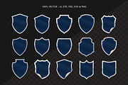 Shield Label Badge Vector Illustrati, an Object Graphic by DesignerCandies (Thumbnail 3 of 6)