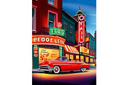 Custom art, Vintage poster bundle, a Poster Template by Boho Pixel Dust (Thumbnail 3 of 13)