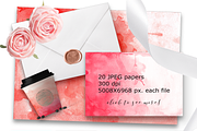 Watercolor Ombre Paper - Red, a Texture Graphic by Sinziana Romanescu (Thumbnail 2 of 3)