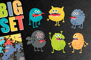 Monsters + patterns + banners