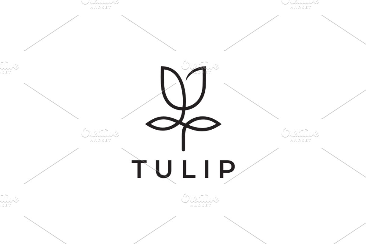 Tulip Flower Logo Template, a Branding & Logo Template by yopie (Photo 3 of 3)