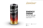 Energy Drink Mockup Template, a Packaging Mockup by iconisusmockup (Thumbnail 1 of 3)