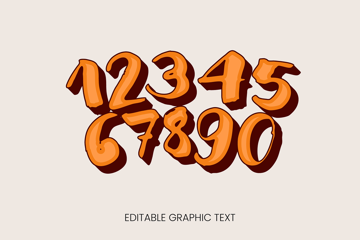 Retro Bold Script 3D Text Effect preview 2