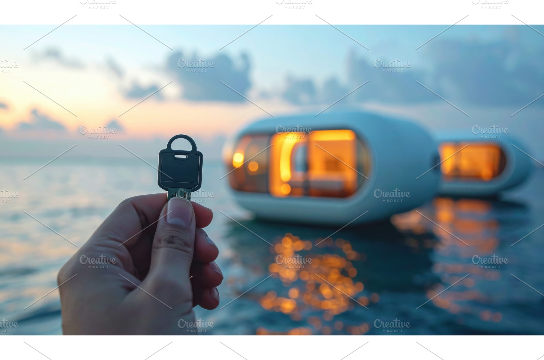 Key held in front of futuristic, an Architecture Photo by Igor Tichonow