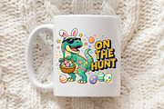 Dinosaur T Rex Easter Sublimation PN, an Illustration by Libby Wishes (Thumbnail 5 of 6)