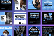 Podcast Social Media Templates, a Social Media Template by Mike Brennan Art & Design (Thumbnail 2 of 4)