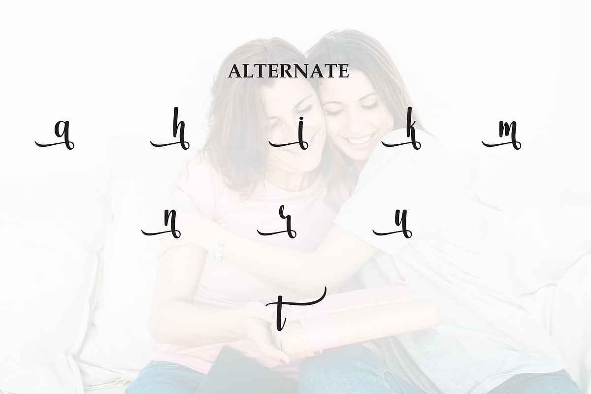 Mother | Script Font, a Handwritten Font by Scratchones (Photo 8 of 9)
