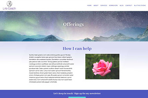 Life Coaching Website Template, Divi