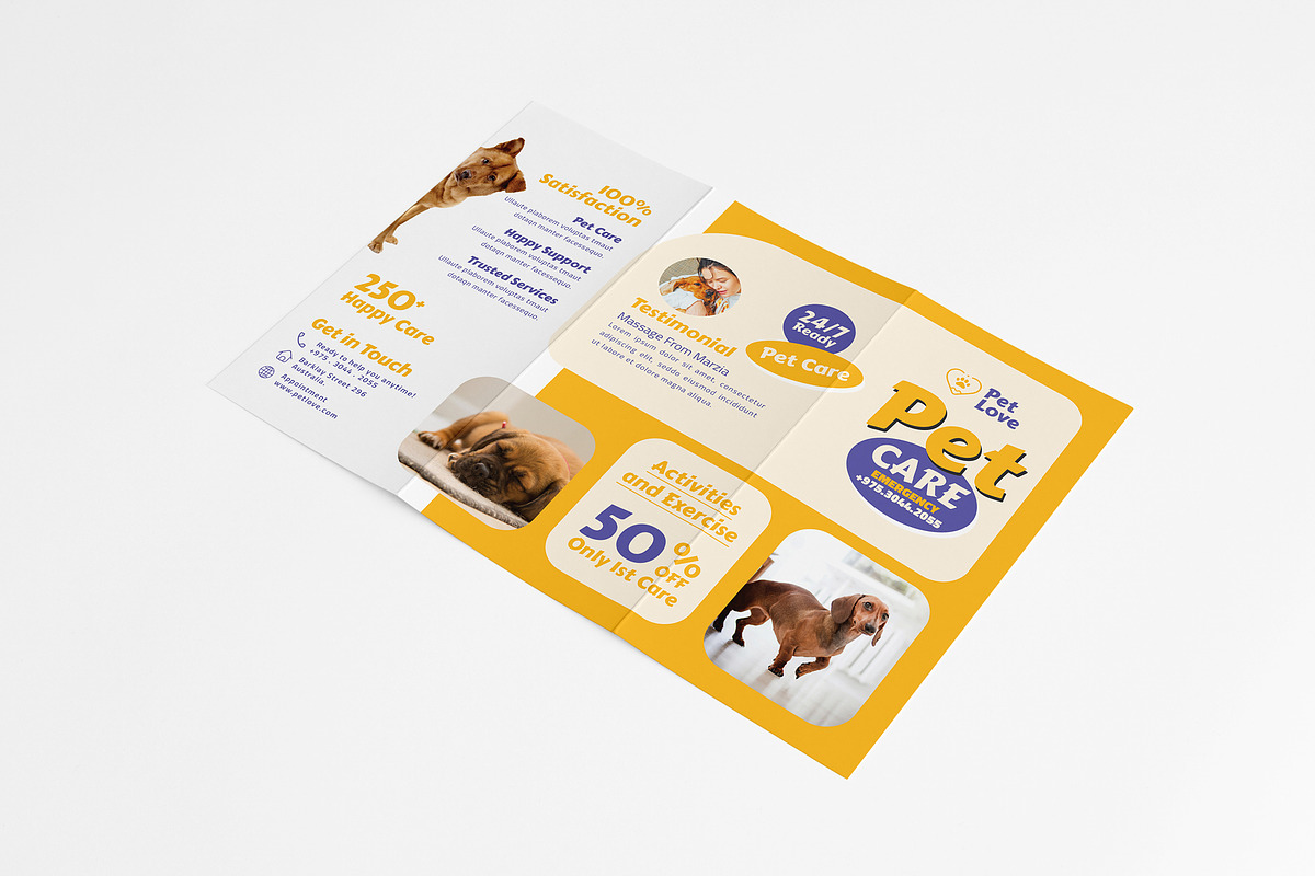Pet Care Trifold Brochure, a Brochure Template by Designsoul14 (Photo 2 of 5)