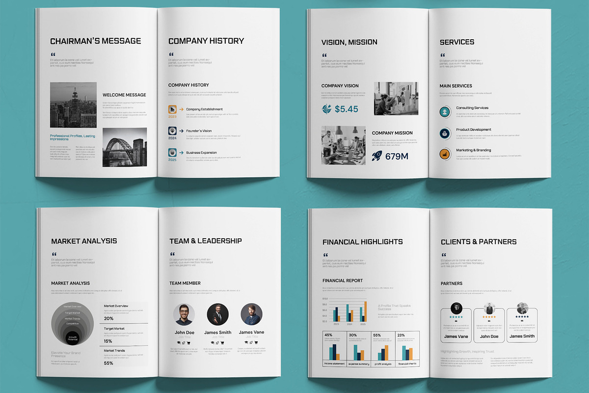 Company Profile Brochure Template, a Brochure Template by MightyDesign (Photo 3 of 6)
