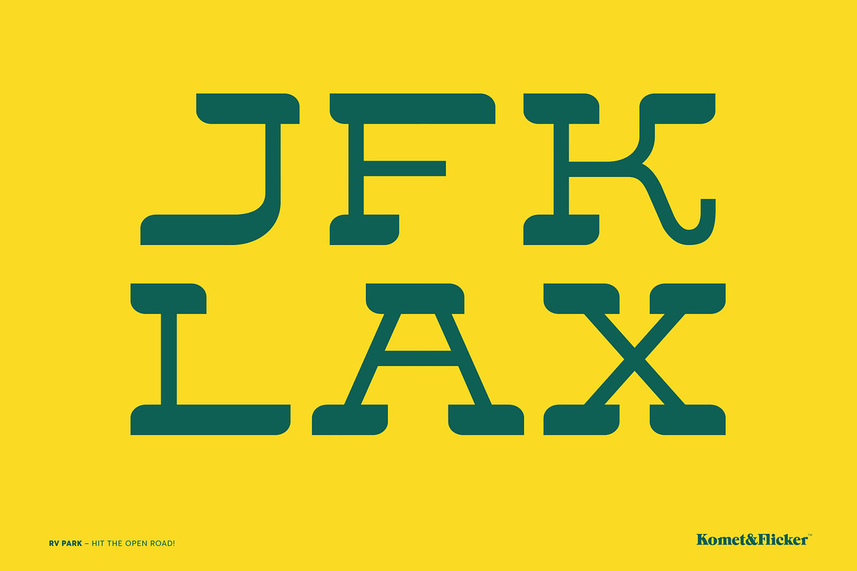 RV Park - Hit the Open Road!, a Slab Serif Font by Komet & Flicker (Photo 7 of 14)