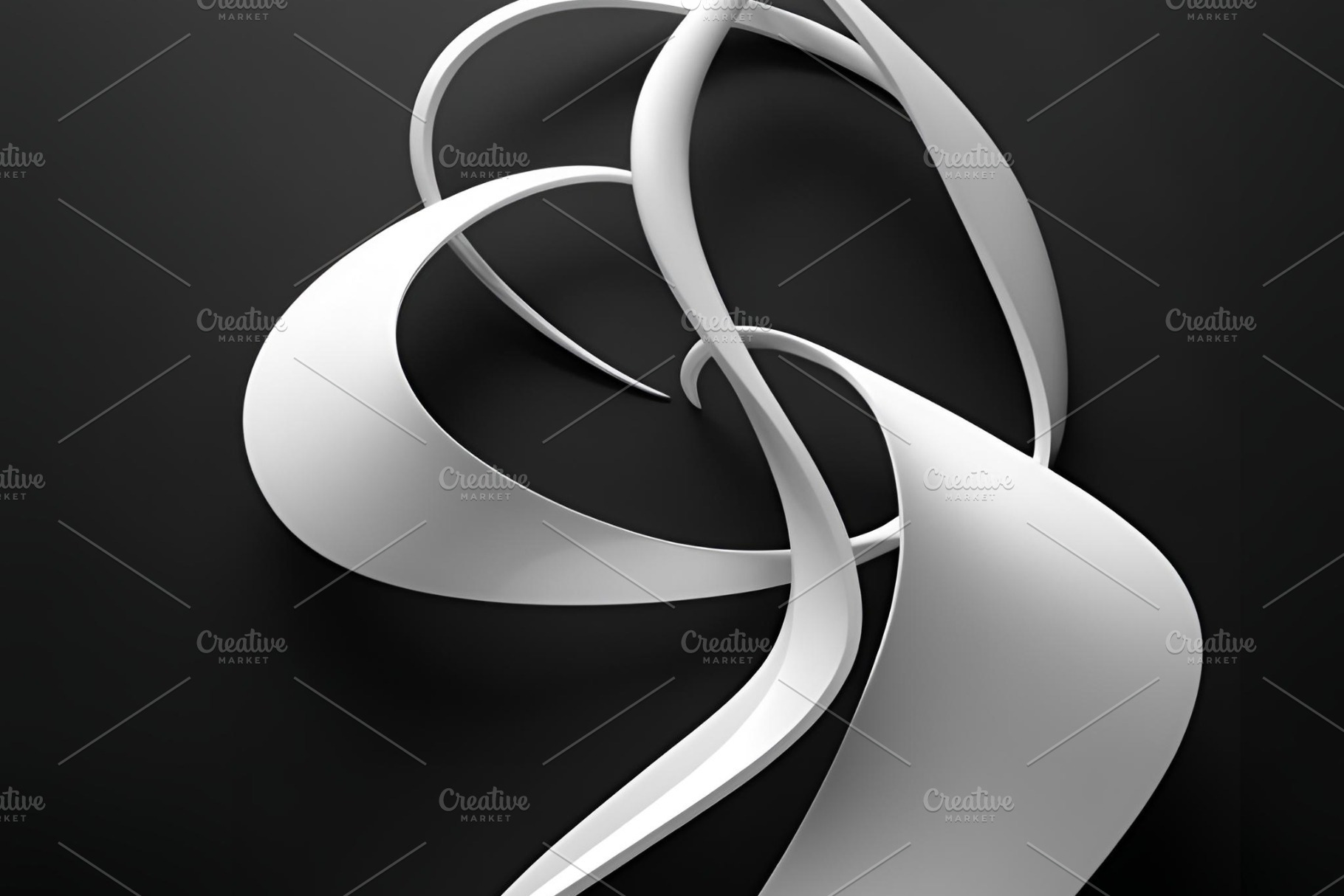 White abstract shape waves image, an Abstract Photo by ComfortQ