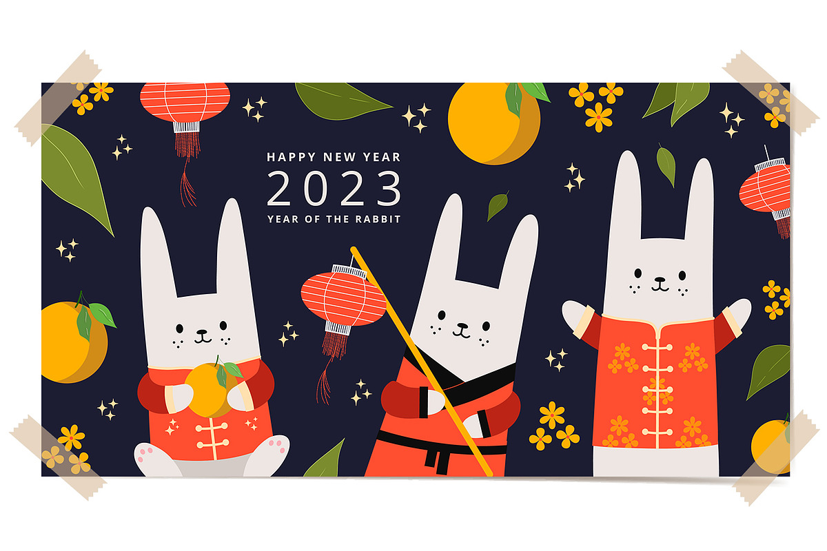 Happy Chinese New Year 2023, an Animal Illustration by GingerbirbArt (Photo 3 of 7)
